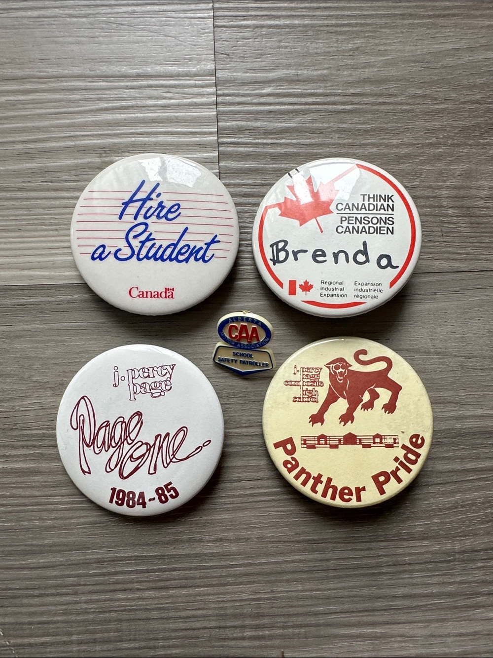 3 for$20 ✨ Vintage Canadian Student Pinback Button Lot